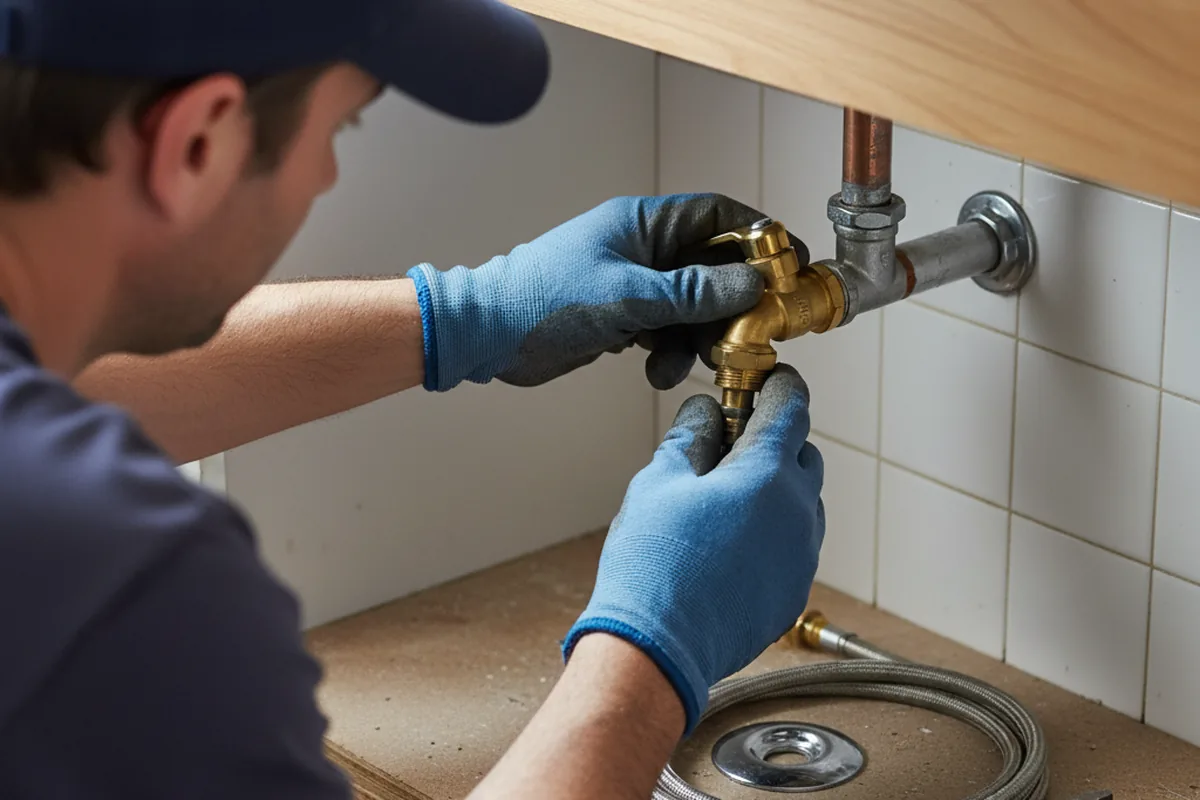 Shutoff valve and fitting work during Emergency Plumbing in Magna